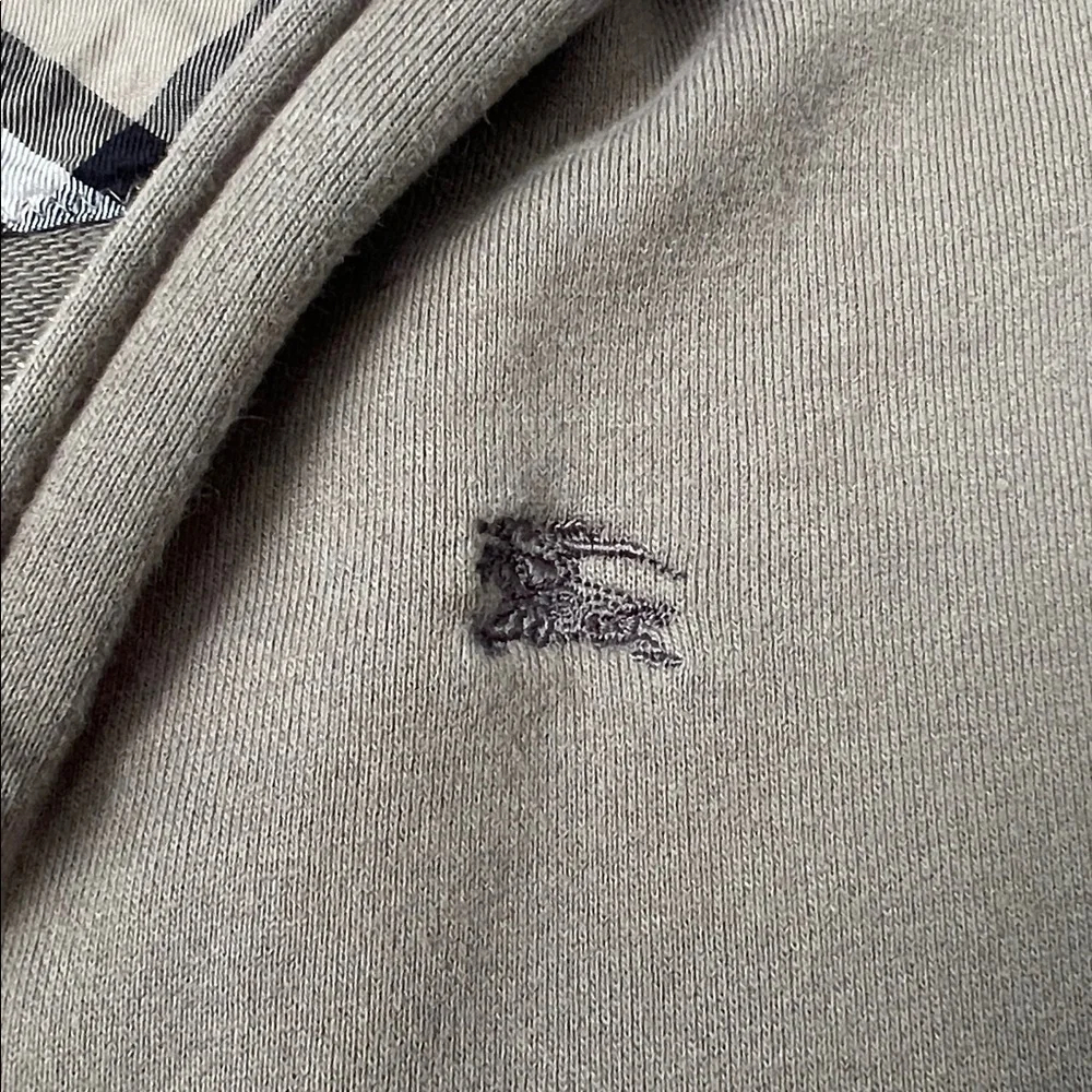 Burberry Green Zip-Up Hoodie - Picture 4 of 7